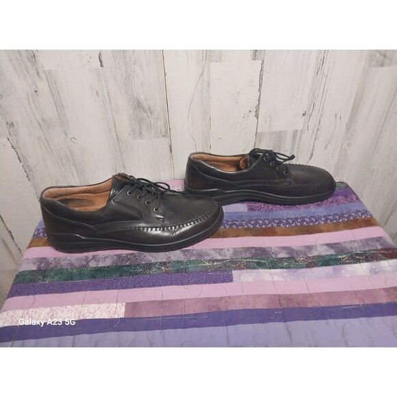 Ecco Moc Toe Brown Leather Shoes Comfortable, Men's 47 (13-13.5) - Picture 5 of 9